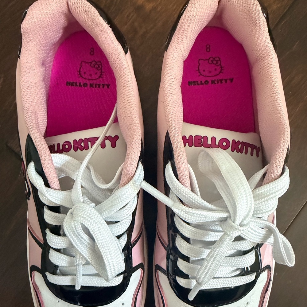 Hello Kitty Pink and White Sneakers Size 8 - Picture 5 of 6